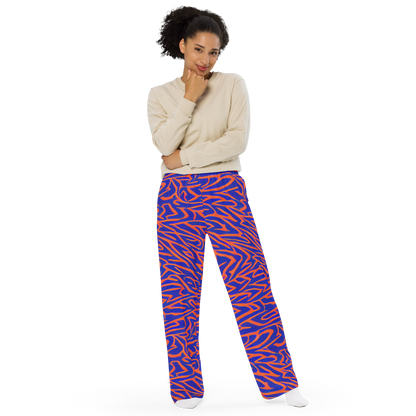 Wide-Leg Pants - Sapphire Swirl