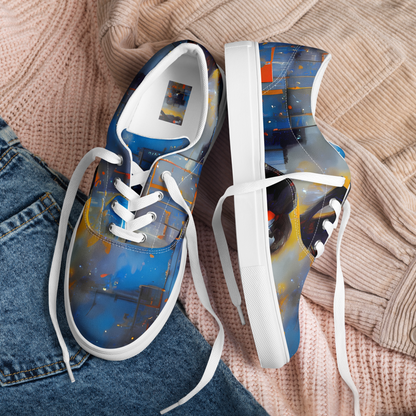 Women's Lace-Up Canvas Shoes - Neoblock Fusion