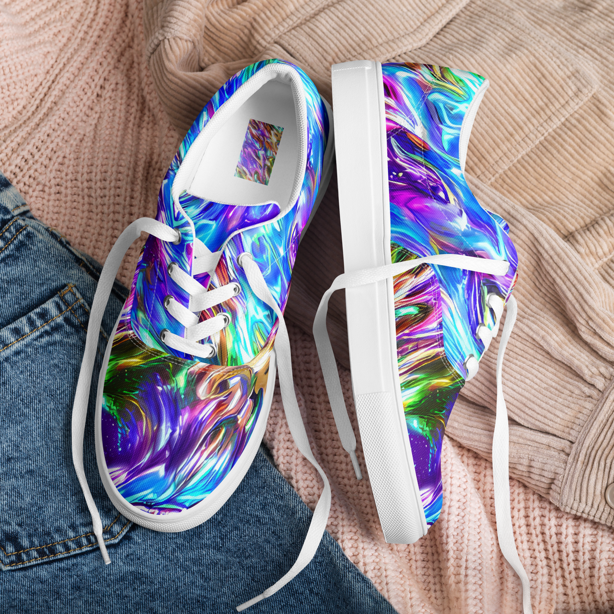 Women's Lace-Up Canvas Shoes - Faini Whirlwind