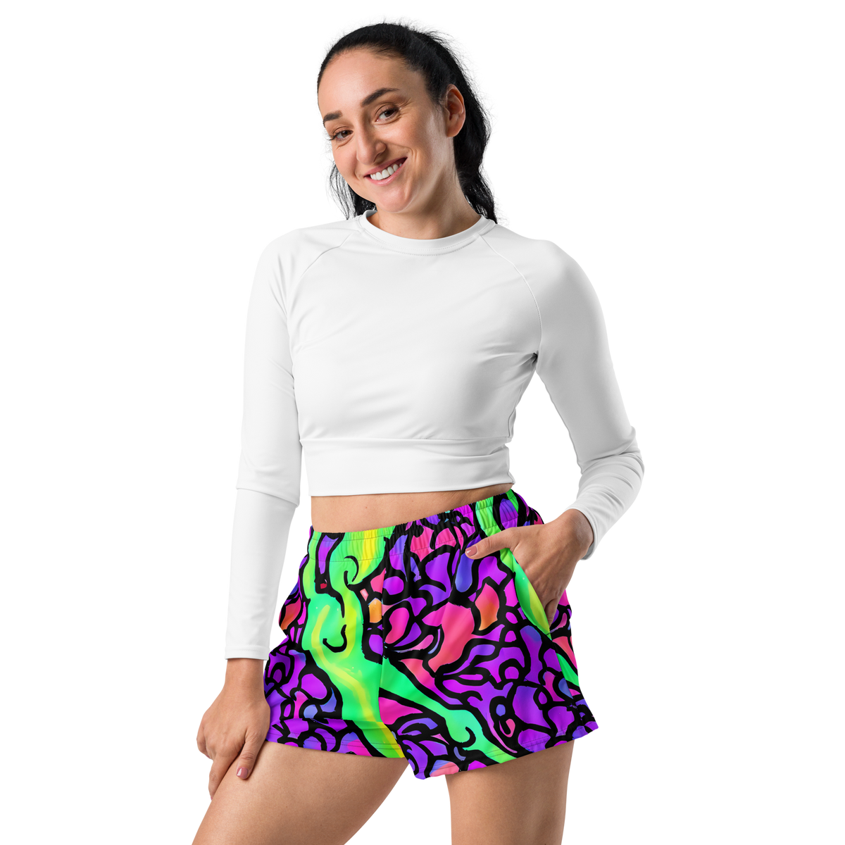 Women’s Athletic Shorts - Kent's Crescendo