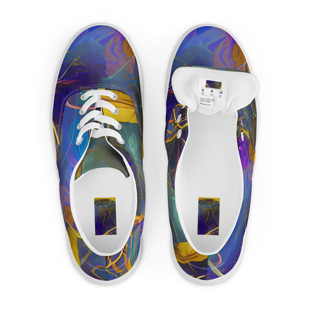 Women's Lace-Up Canvas Shoes - Vivid Dreamweave