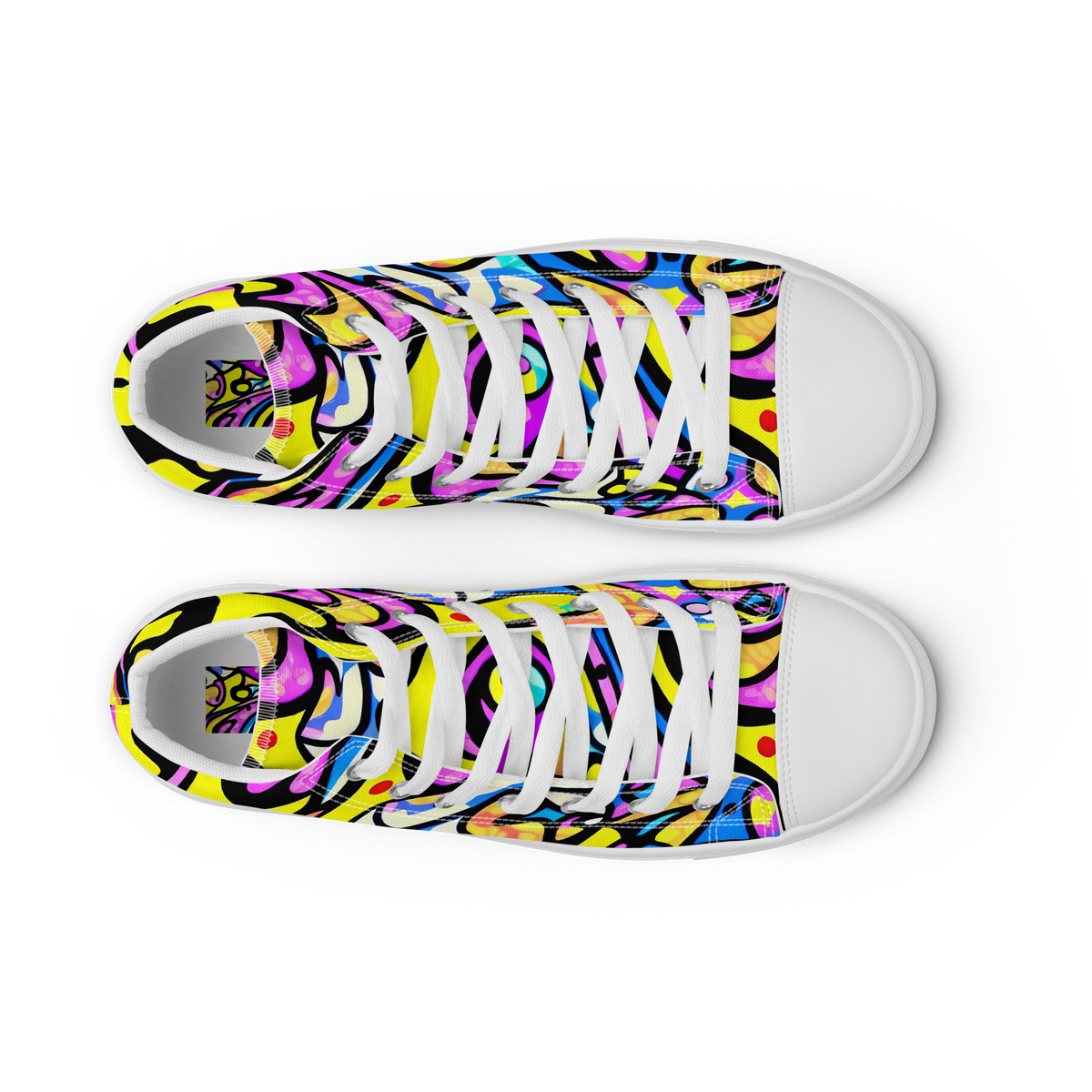 Women's High Top Canvas Shoes - Britto's Odyssey