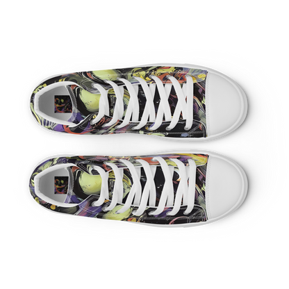 Women's High Top Canvas Shoes - Fires of the Void