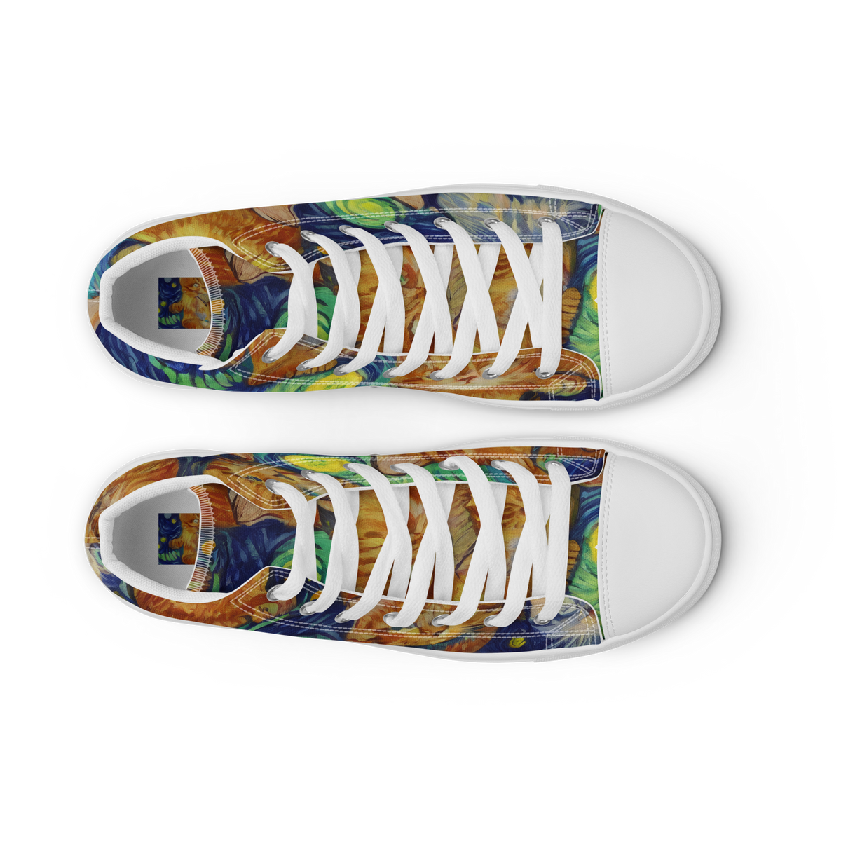 Women's High Top Canvas Shoes - Celestial Claws