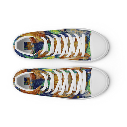 Women's High Top Canvas Shoes - Celestial Claws