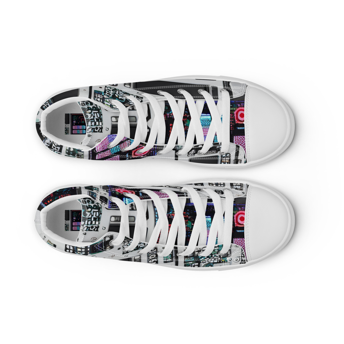 Women's High Top Canvas Shoes - Wired Wonders
