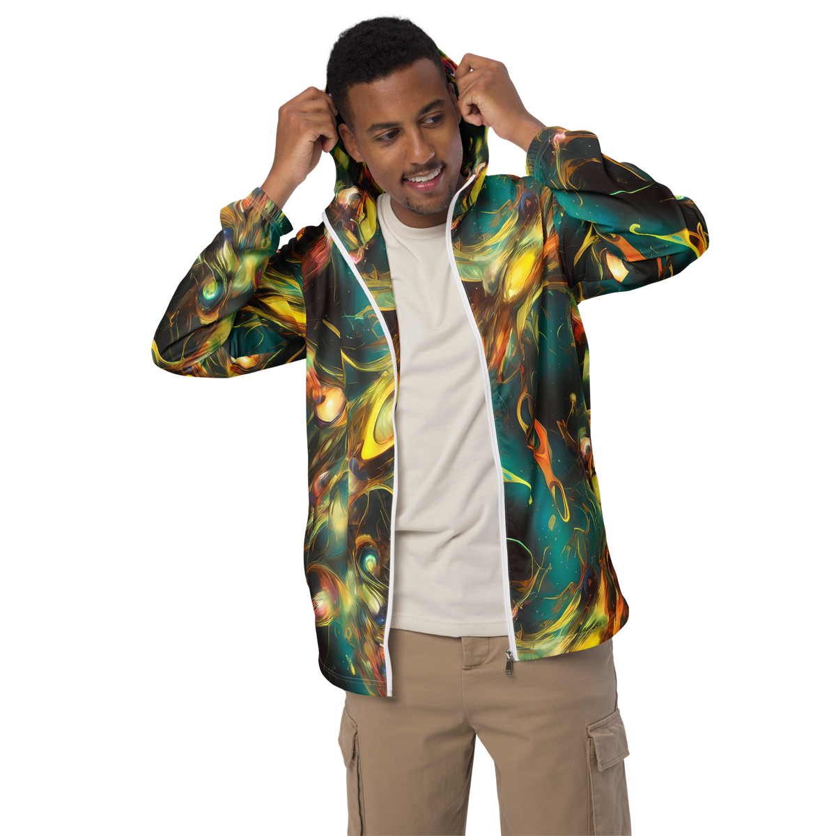 Men's Windbreaker - Elegant Whirl