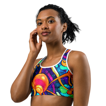 Sports Bra - Iridescent Nebula
