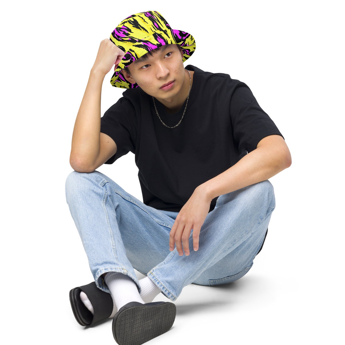 Reversible Bucket Hat - Neon Savanna