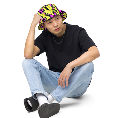 Reversible Bucket Hat - Neon Savanna