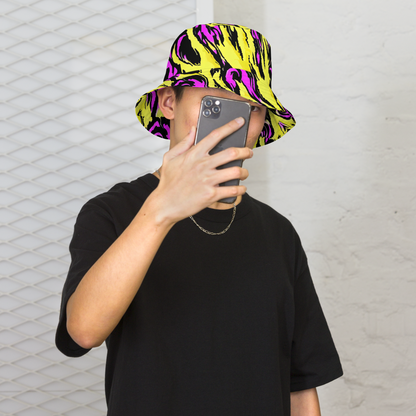 Reversible Bucket Hat - Neon Savanna