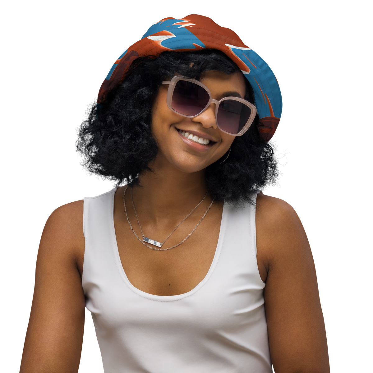 Reversible Bucket Hat - Desert Vortex