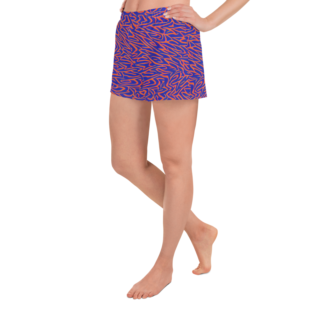 Women’s Athletic Shorts - Sapphire Swirl