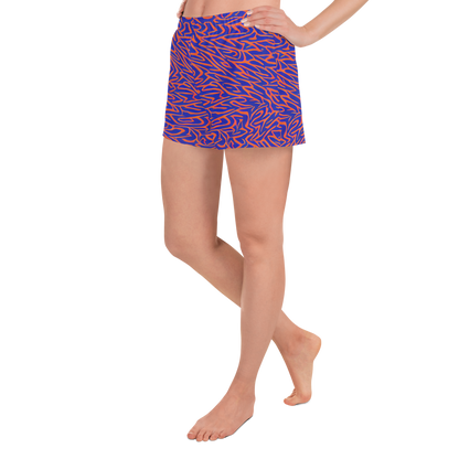 Women’s Athletic Shorts - Sapphire Swirl