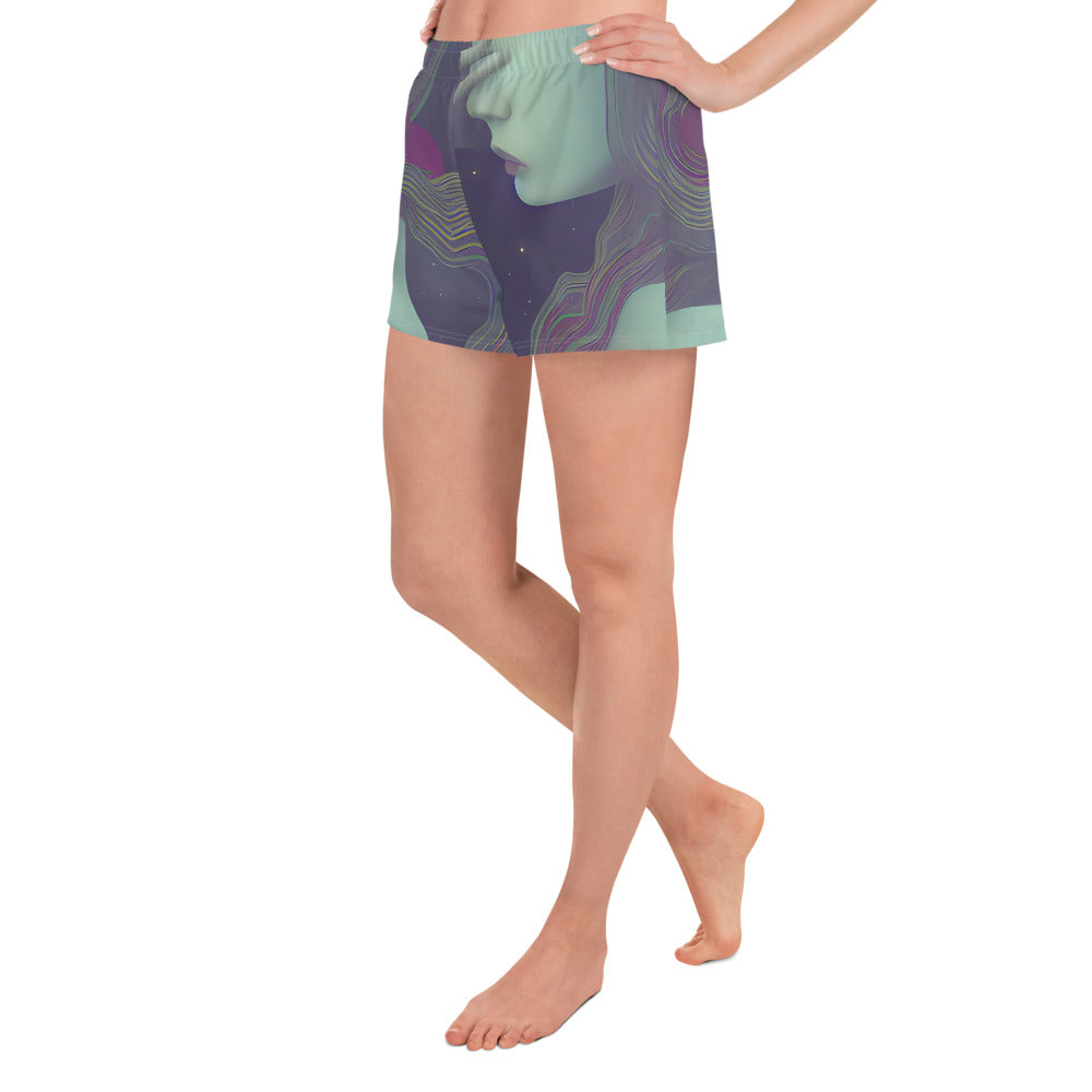 Women’s Athletic Shorts - Ethereal Muse