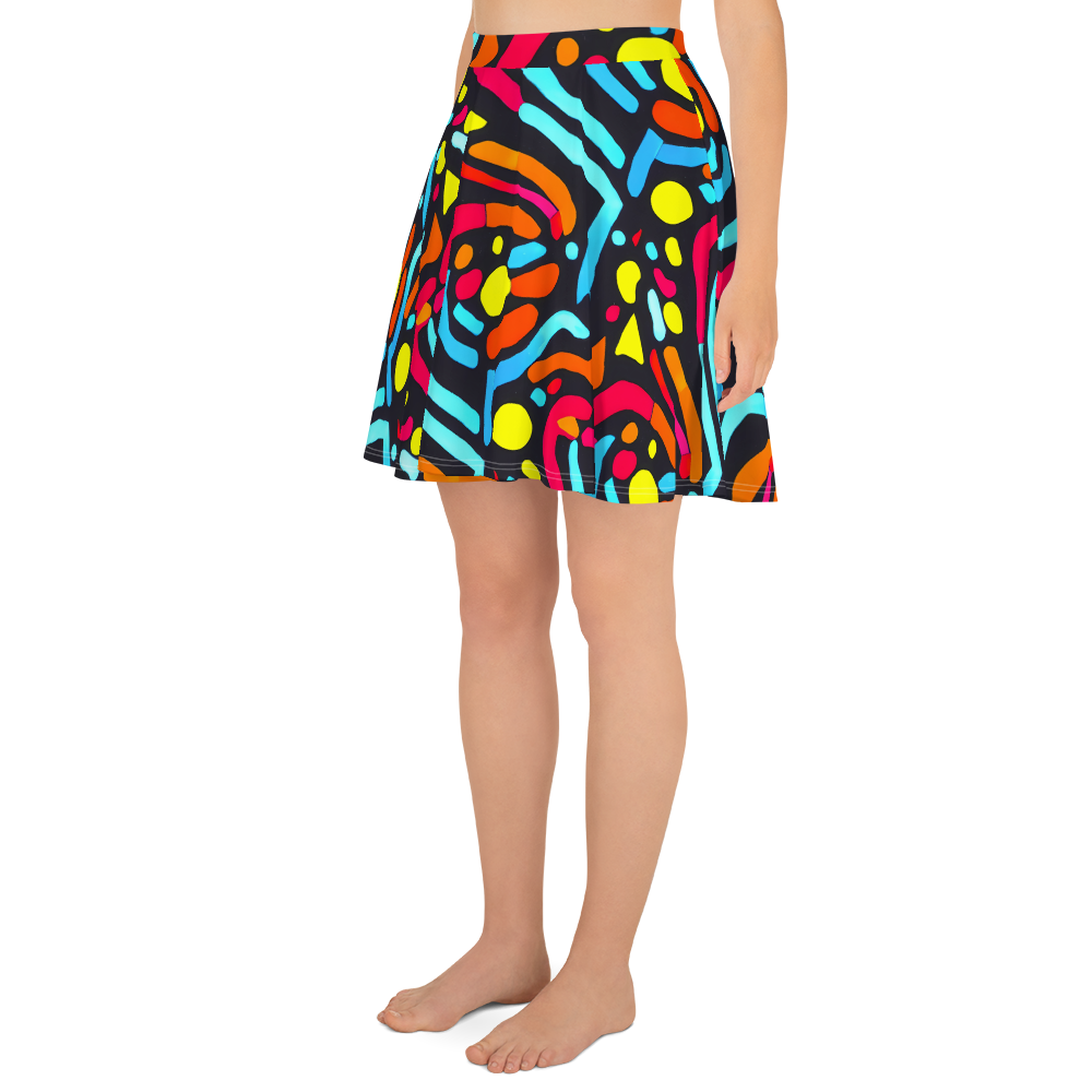 Skater Skirt - Midnight Stream