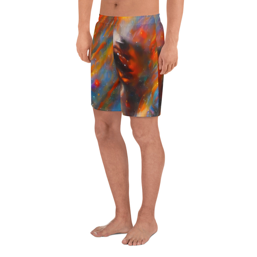Men's Athletic Shorts - Painterly Void