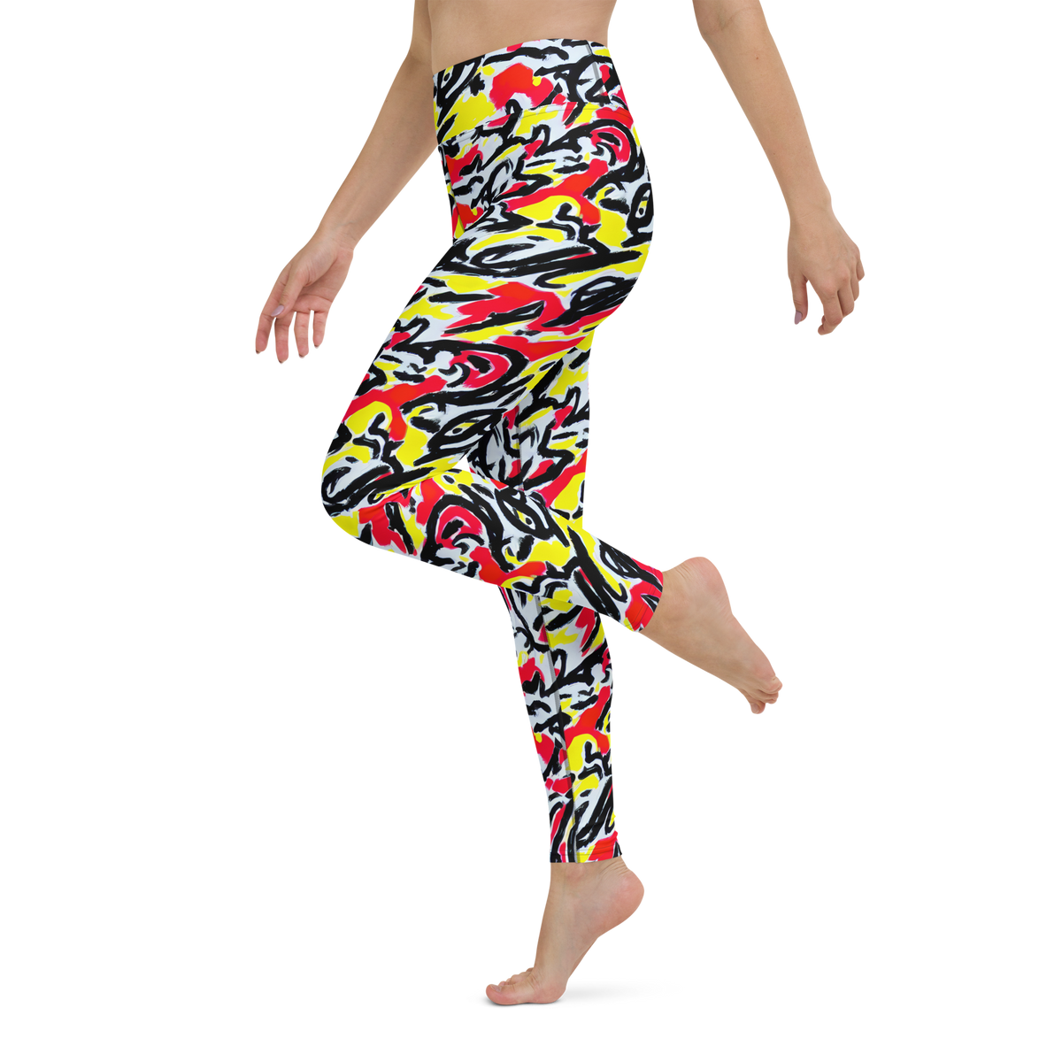 Yoga Leggings - Cosmic Brushstrokes