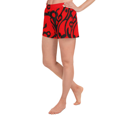 Women’s Athletic Shorts - Scarlet Enigma