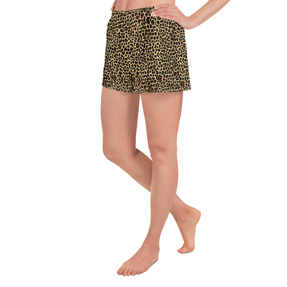 Women’s Athletic Shorts - Cheetah Mosaic