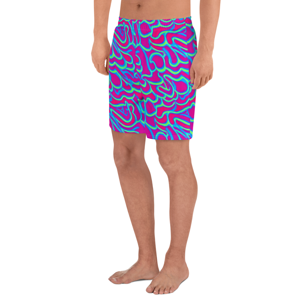 Men's Athletic Shorts - Aquatic Ember