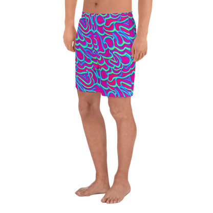 Men's Athletic Shorts - Aquatic Ember
