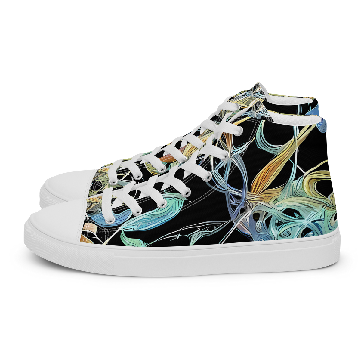 Women's High Top Canvas Shoes - Infinite Mist