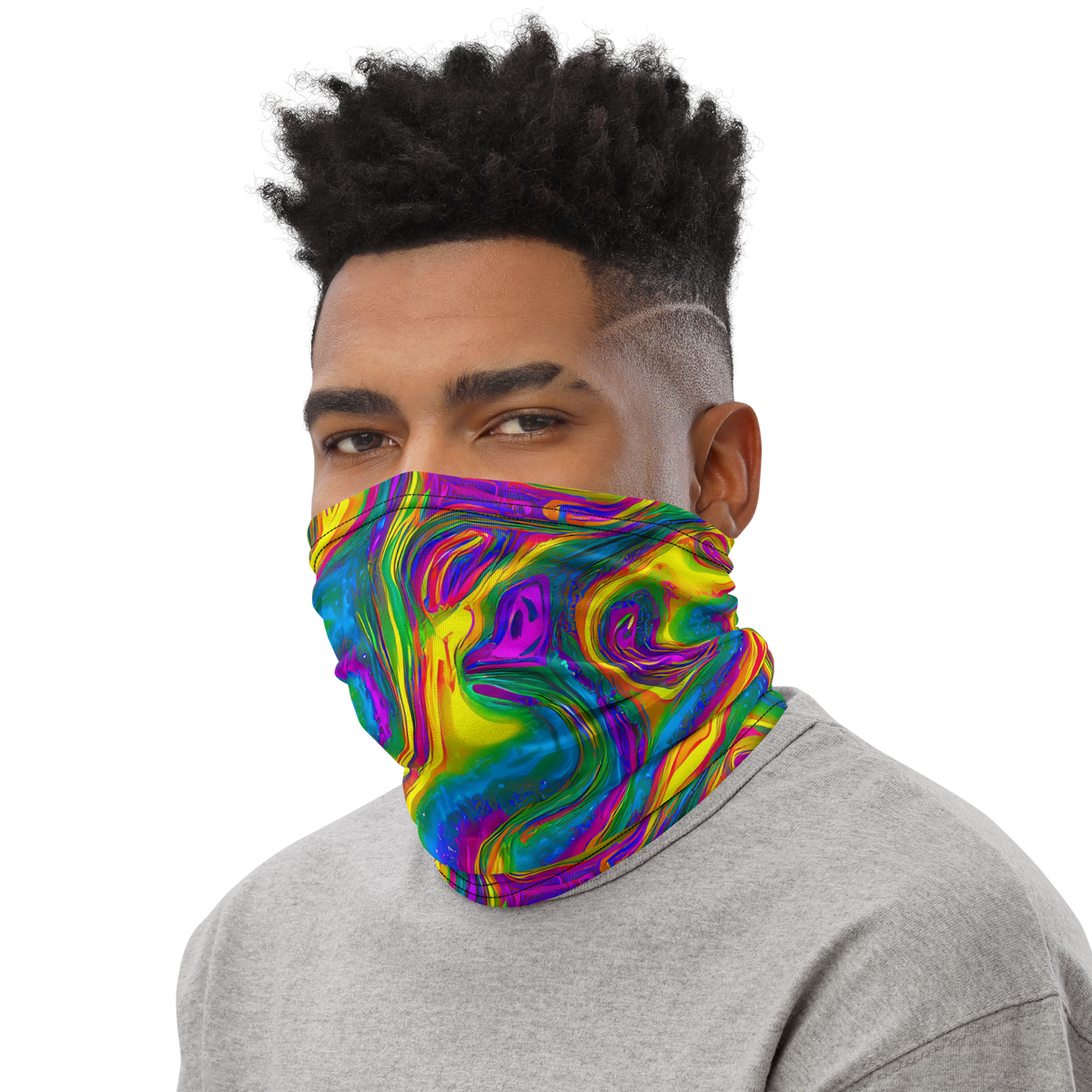 Neck Gaiter - Electric Aurora