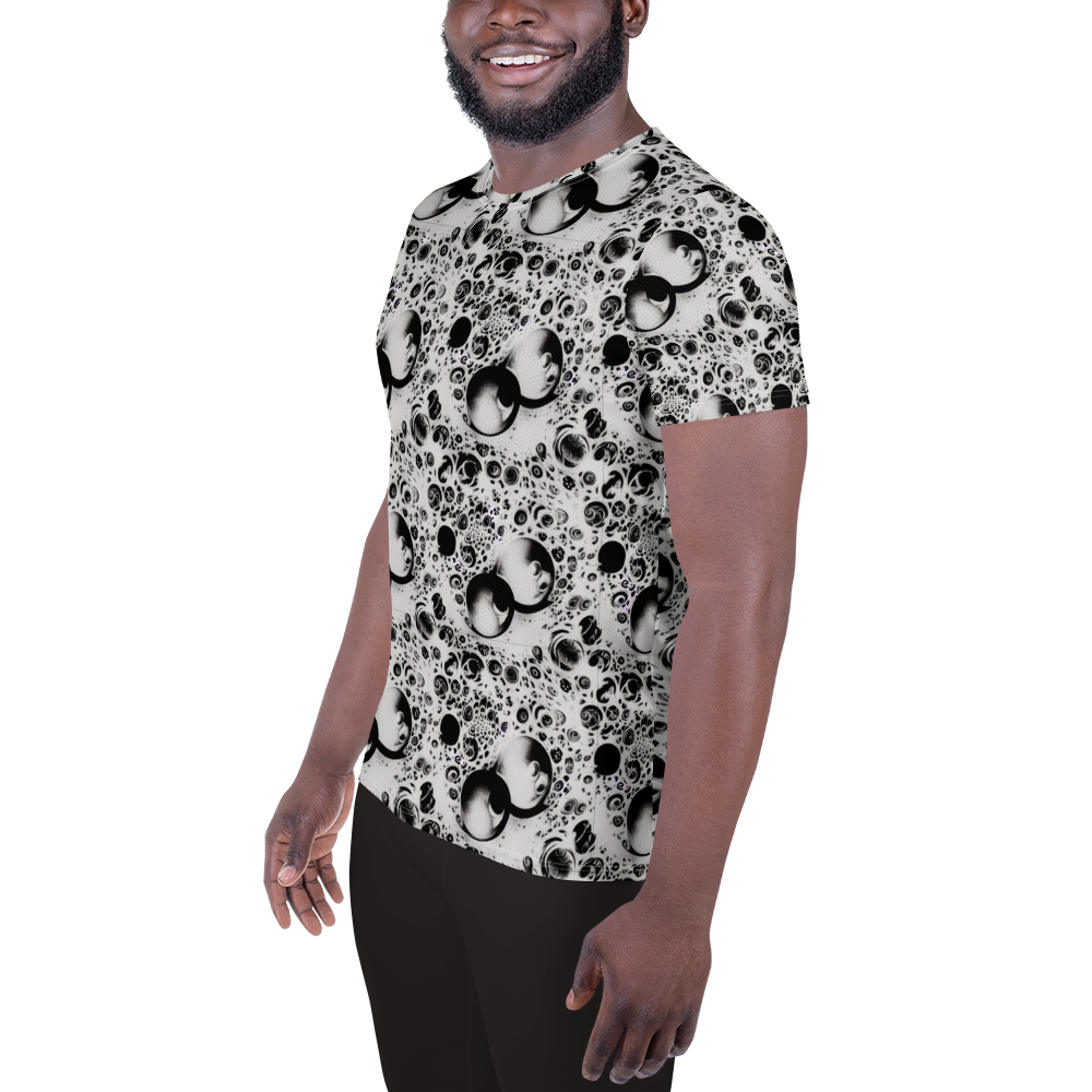 Men's Athletic T-Shirt - Crater Swirl