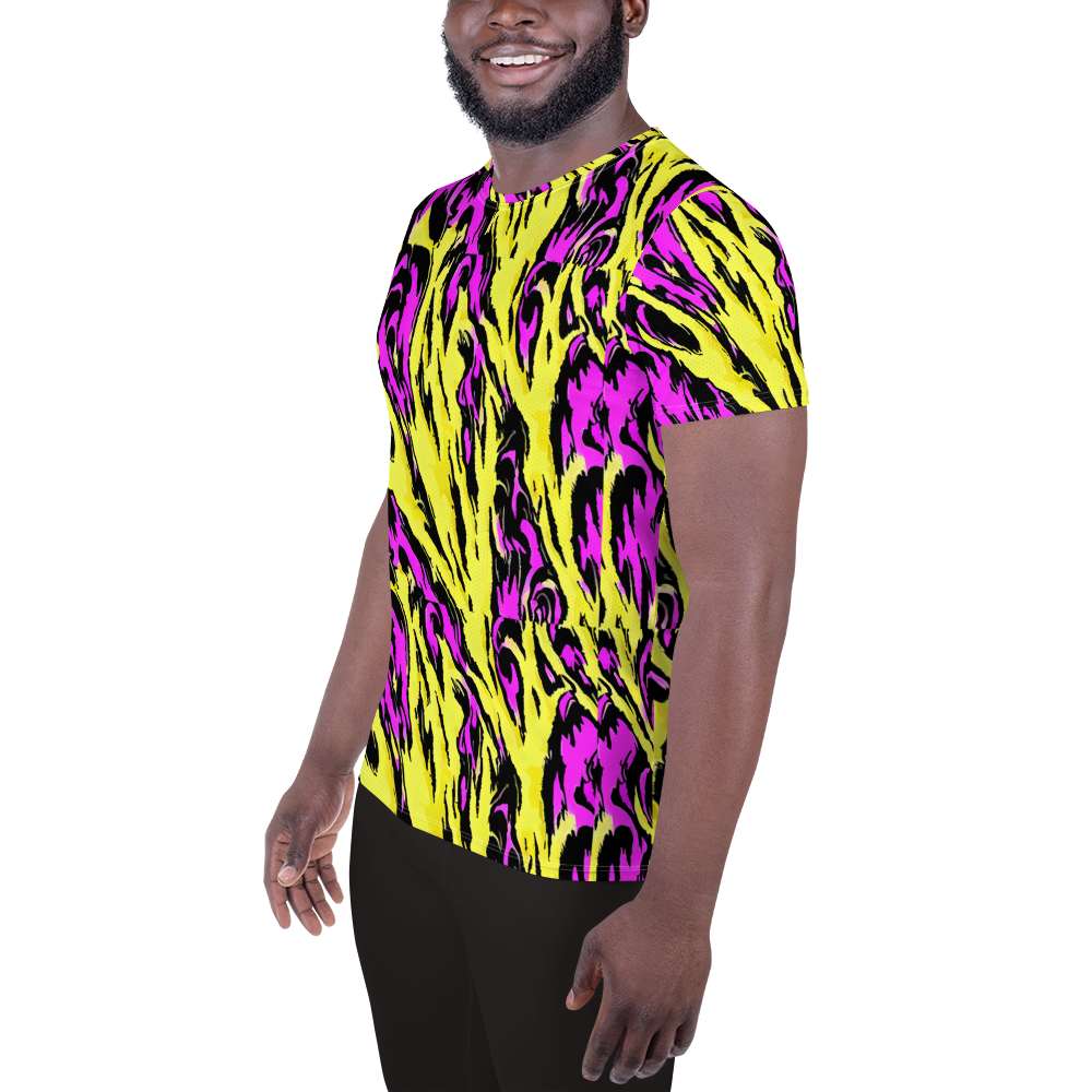 Men's Athletic T-Shirt - Neon Savanna
