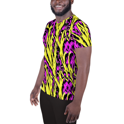 Men's Athletic T-Shirt - Neon Savanna