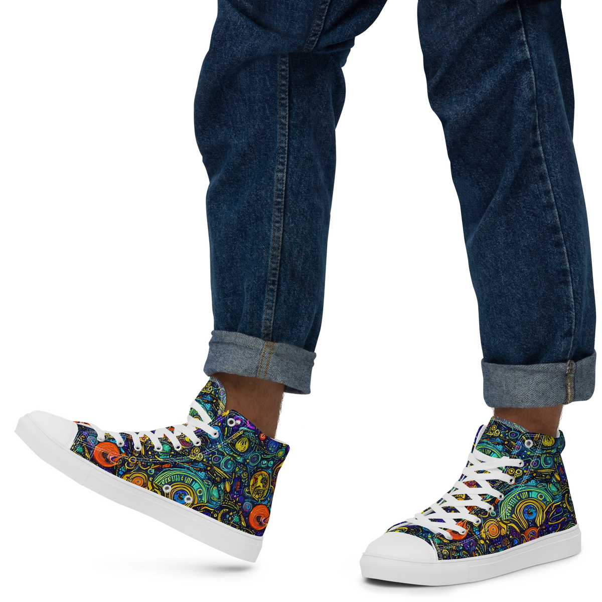 Men's High Top Canvas Shoes - Vasnetsov Vortex