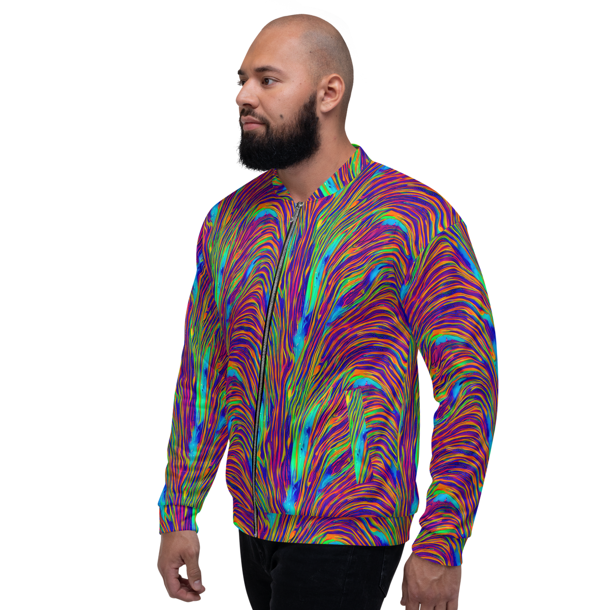Bomber Jacket - Lux Waves