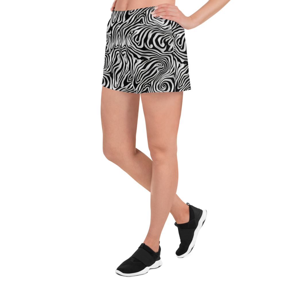 Women’s Athletic Shorts - Warped Cosmos