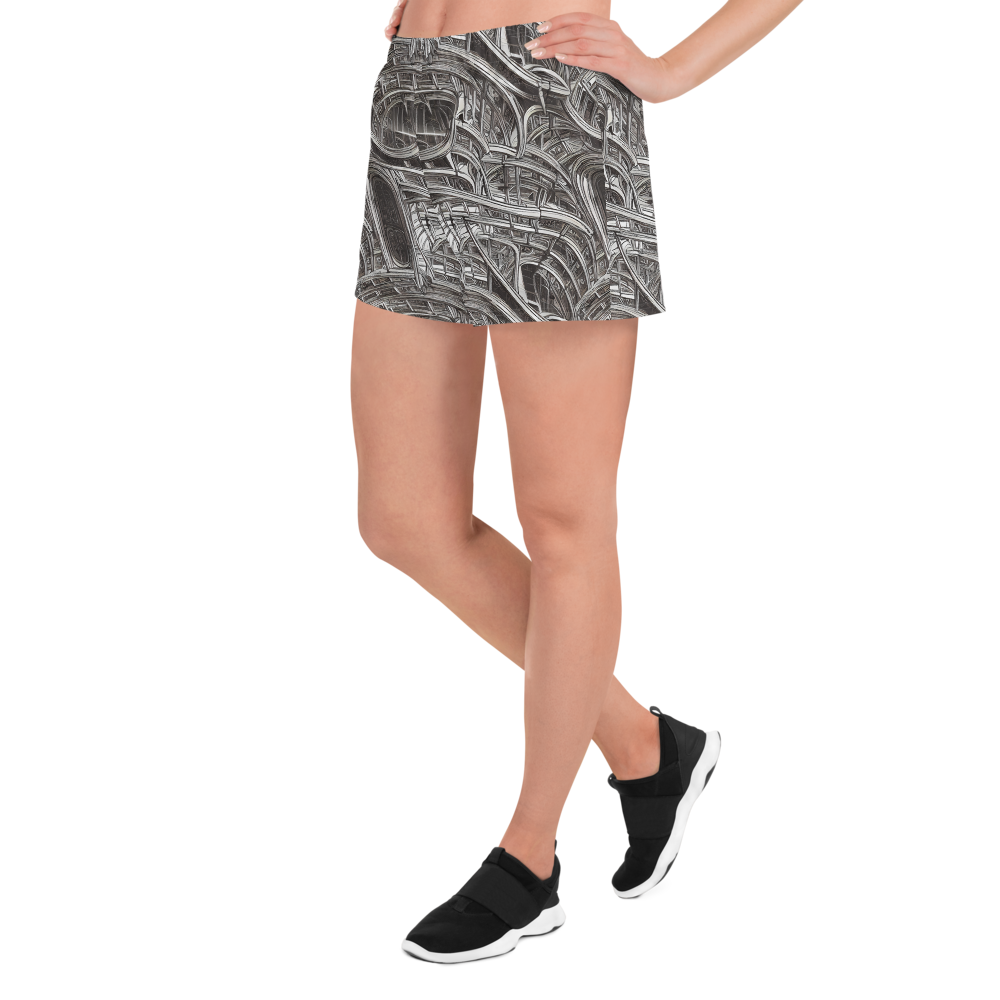 Women’s Athletic Shorts - Piranesi's Dream