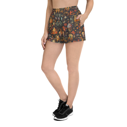 Women’s Athletic Shorts - Florescent Void