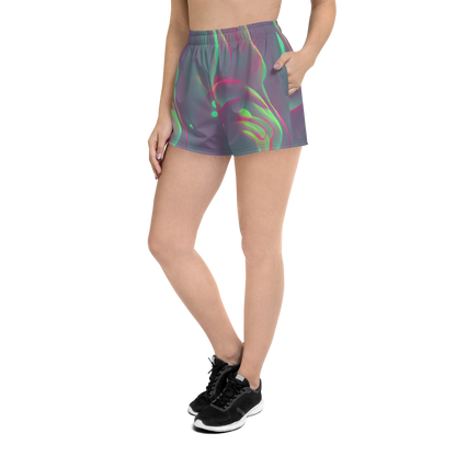 Women’s Athletic Shorts - Neon Whisper