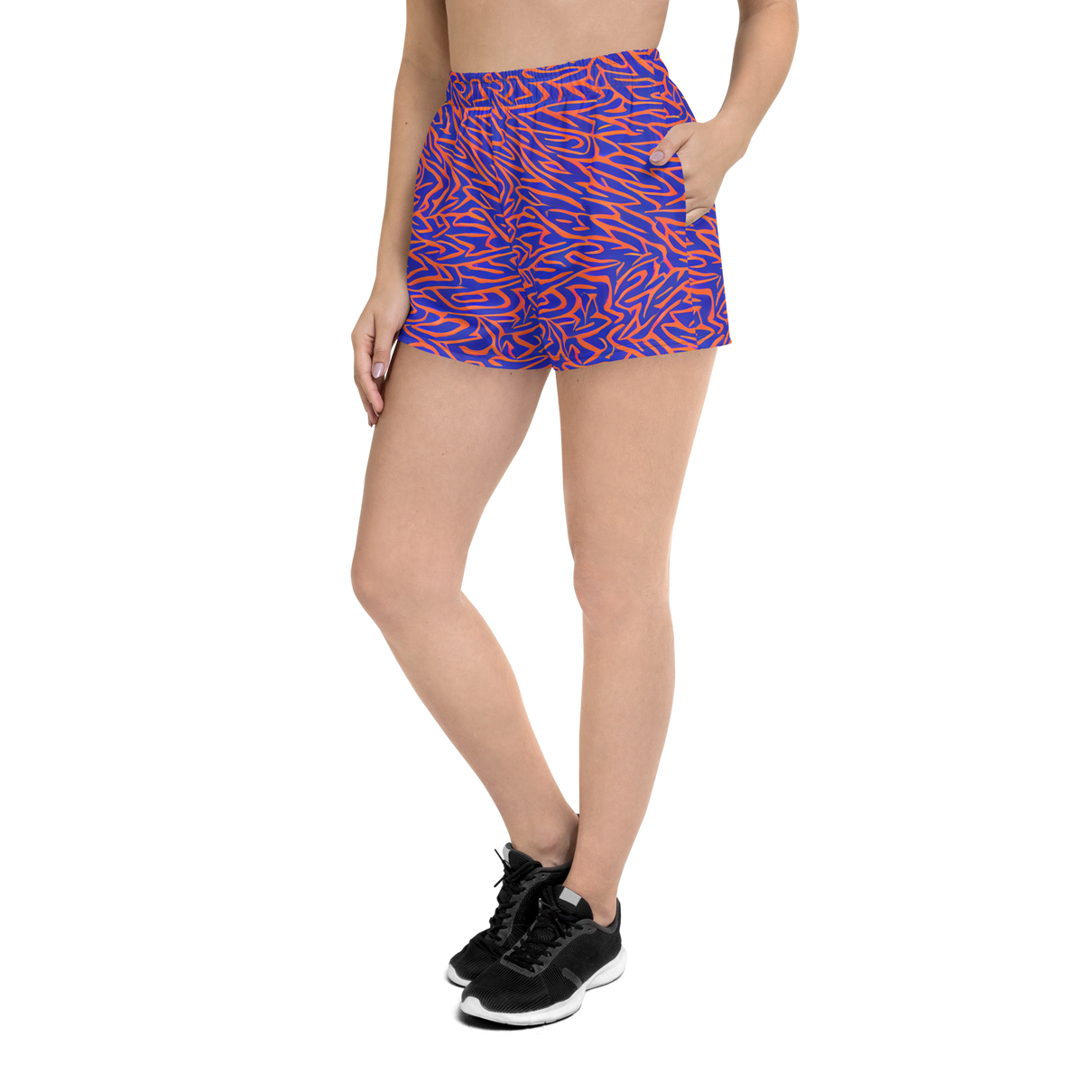 Women’s Athletic Shorts - Sapphire Swirl