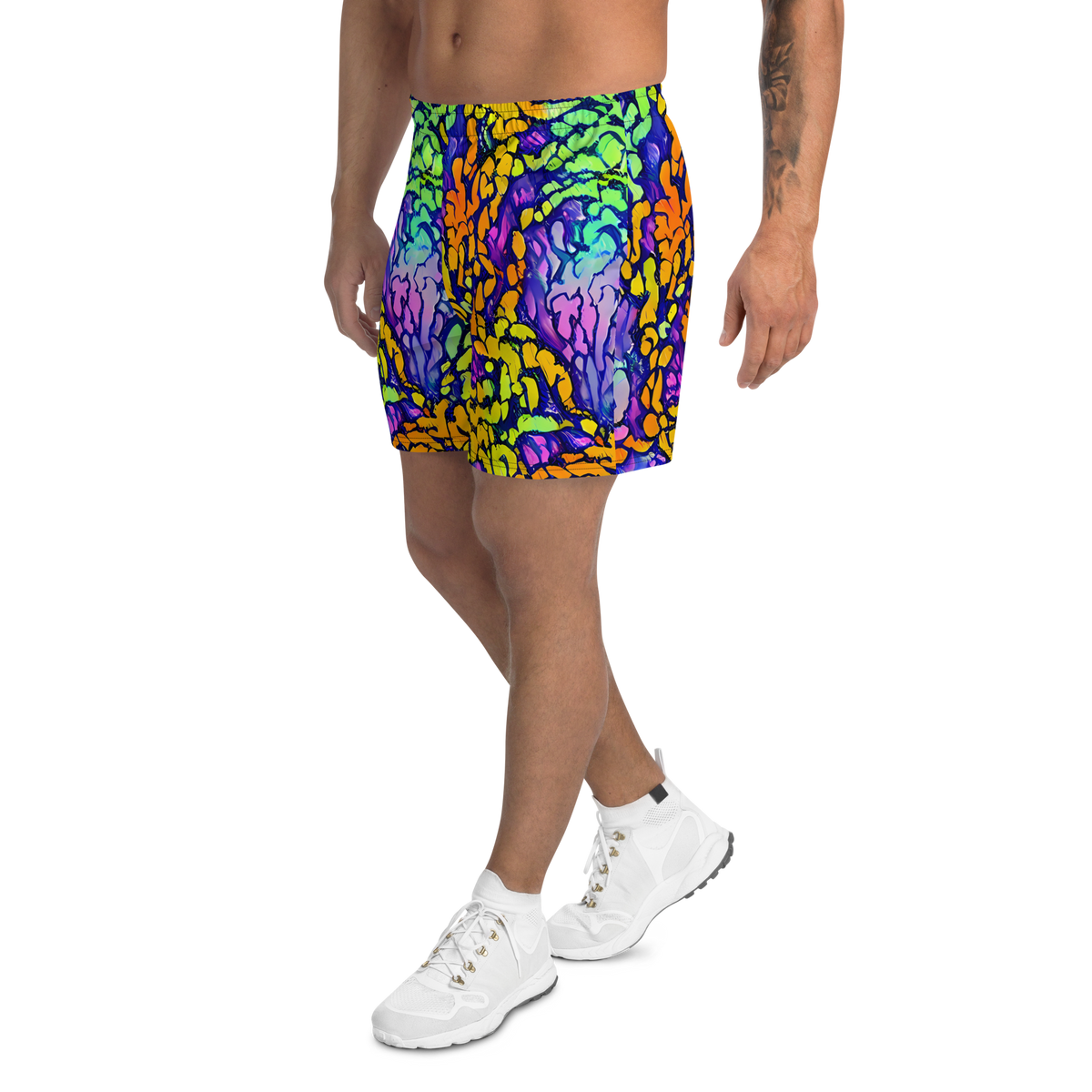 Men's Athletic Shorts - Surreal Waveforms