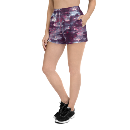 Women’s Athletic Shorts - Twilight Fortresses