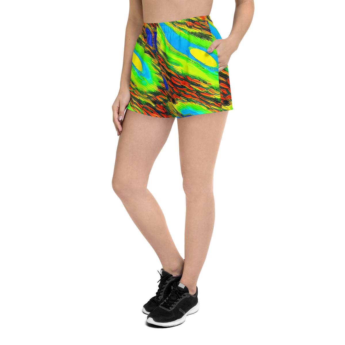 Women’s Athletic Shorts - Hodgkin's Blaze