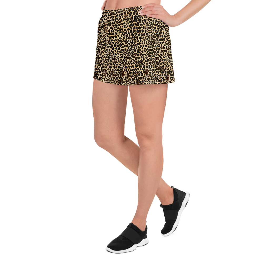 Women’s Athletic Shorts - Cheetah Mosaic