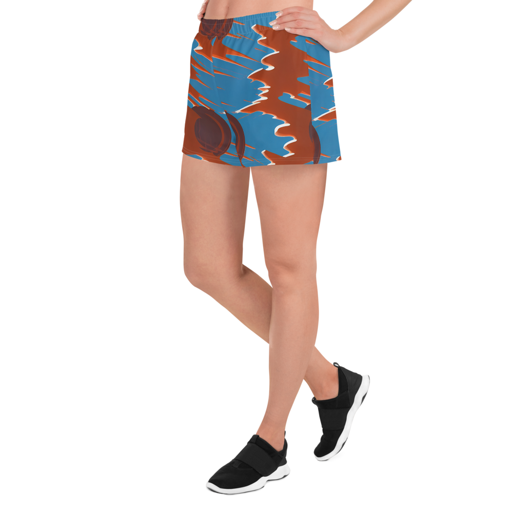 Women’s Athletic Shorts - Desert Vortex