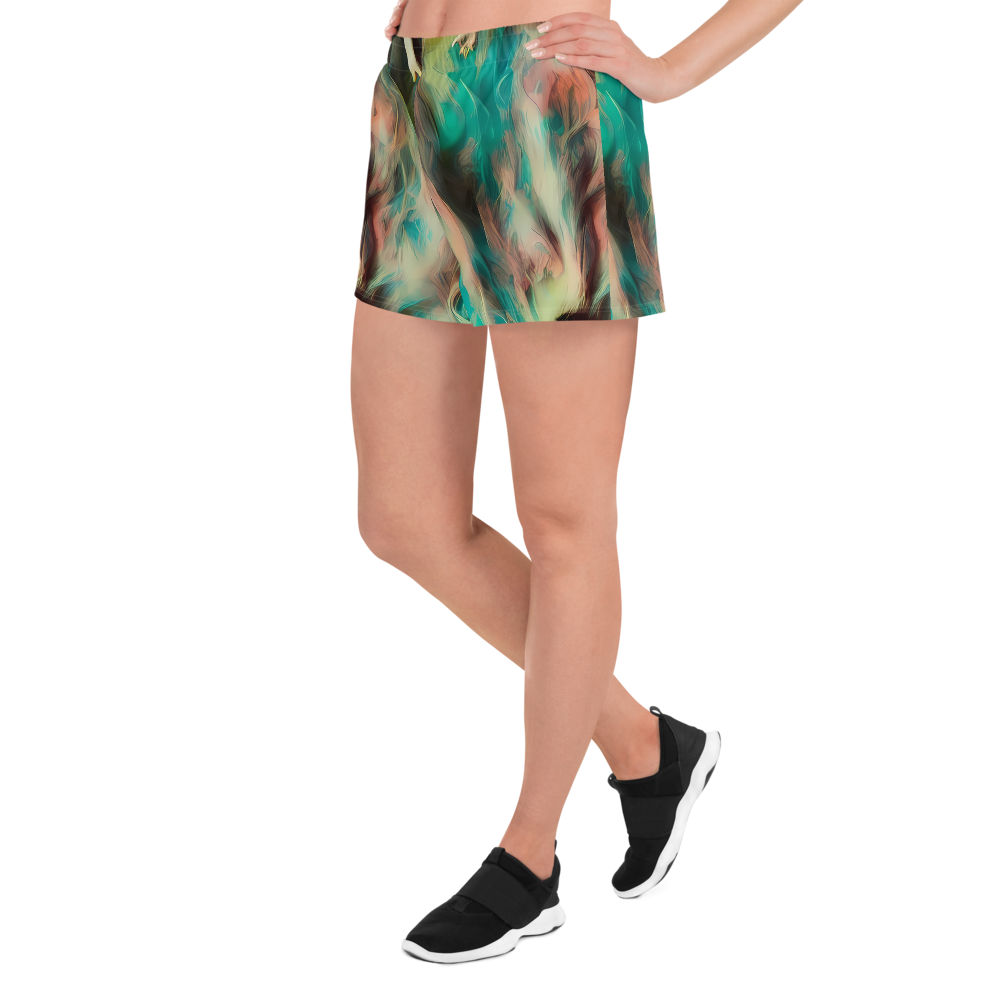 Women’s Athletic Shorts - Enchanted Fusion