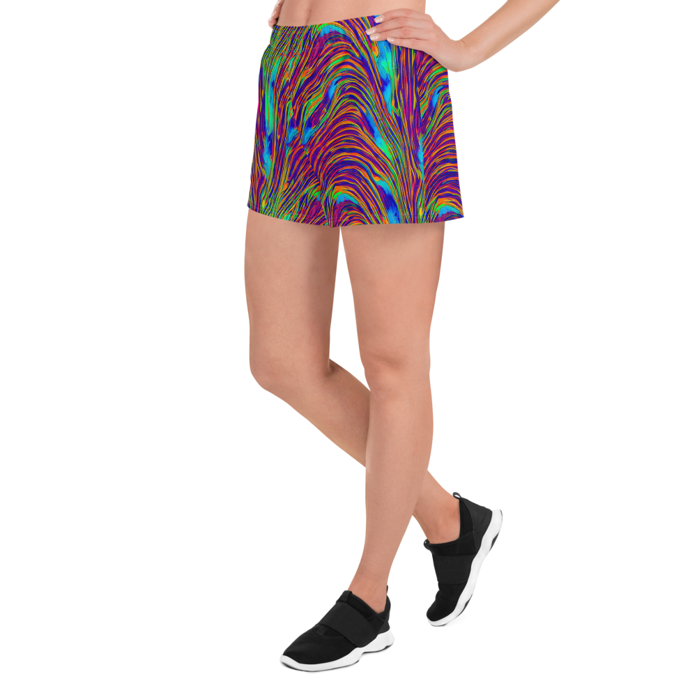 Women’s Athletic Shorts - Lux Waves