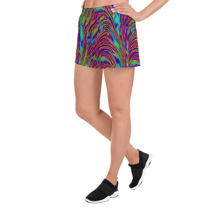 Women’s Athletic Shorts - Lux Waves