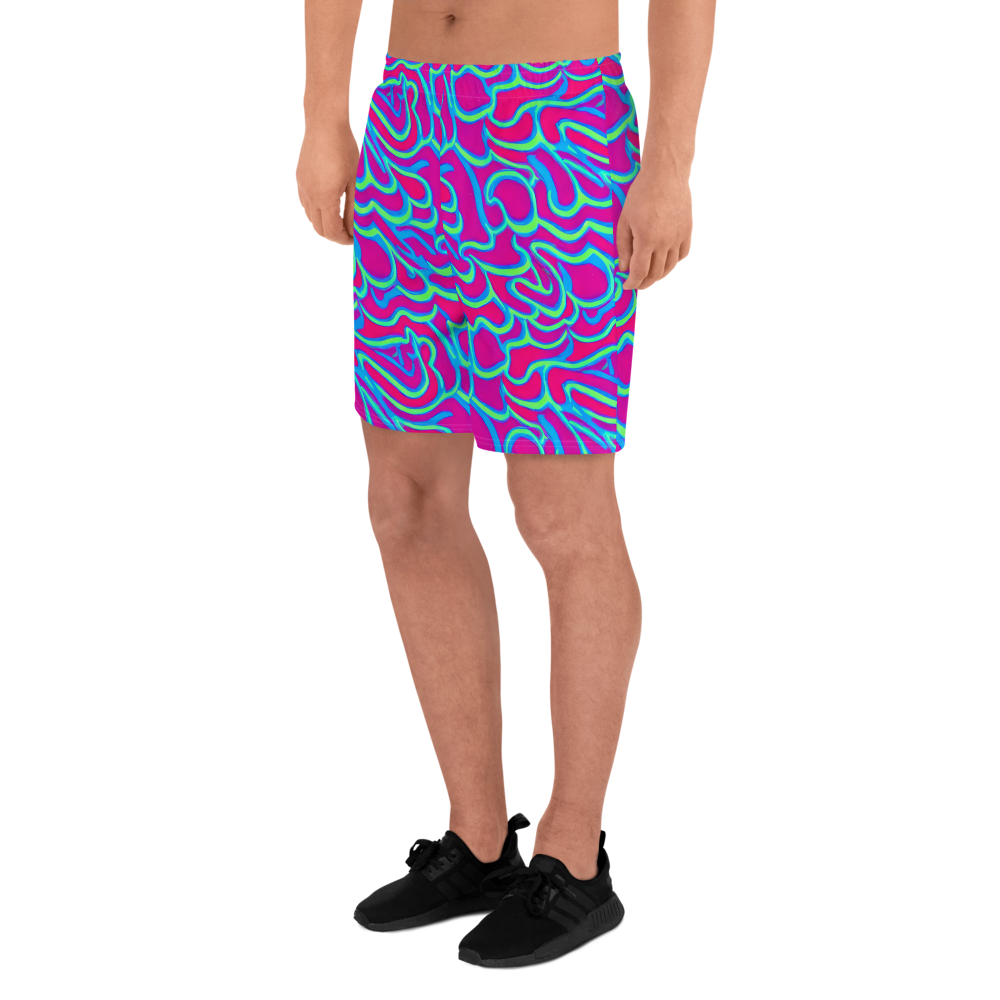 Men's Athletic Shorts - Aquatic Ember