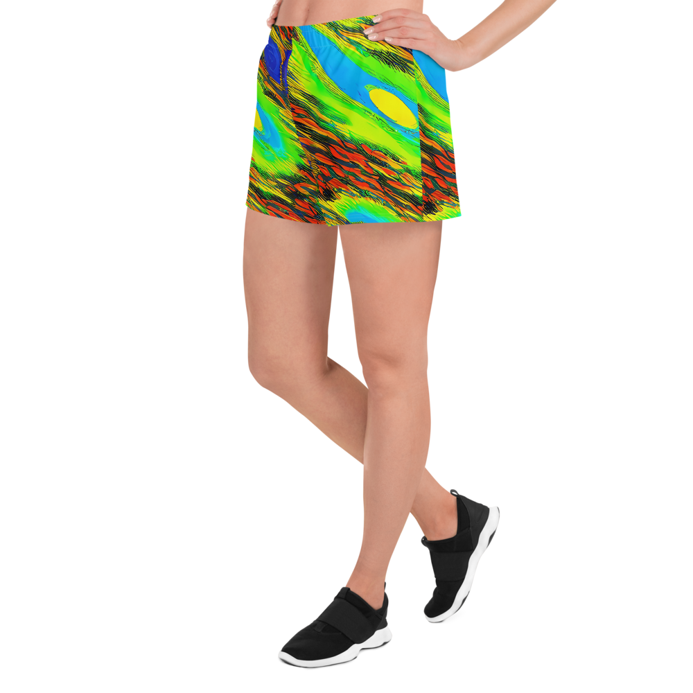 Women’s Athletic Shorts - Hodgkin's Blaze