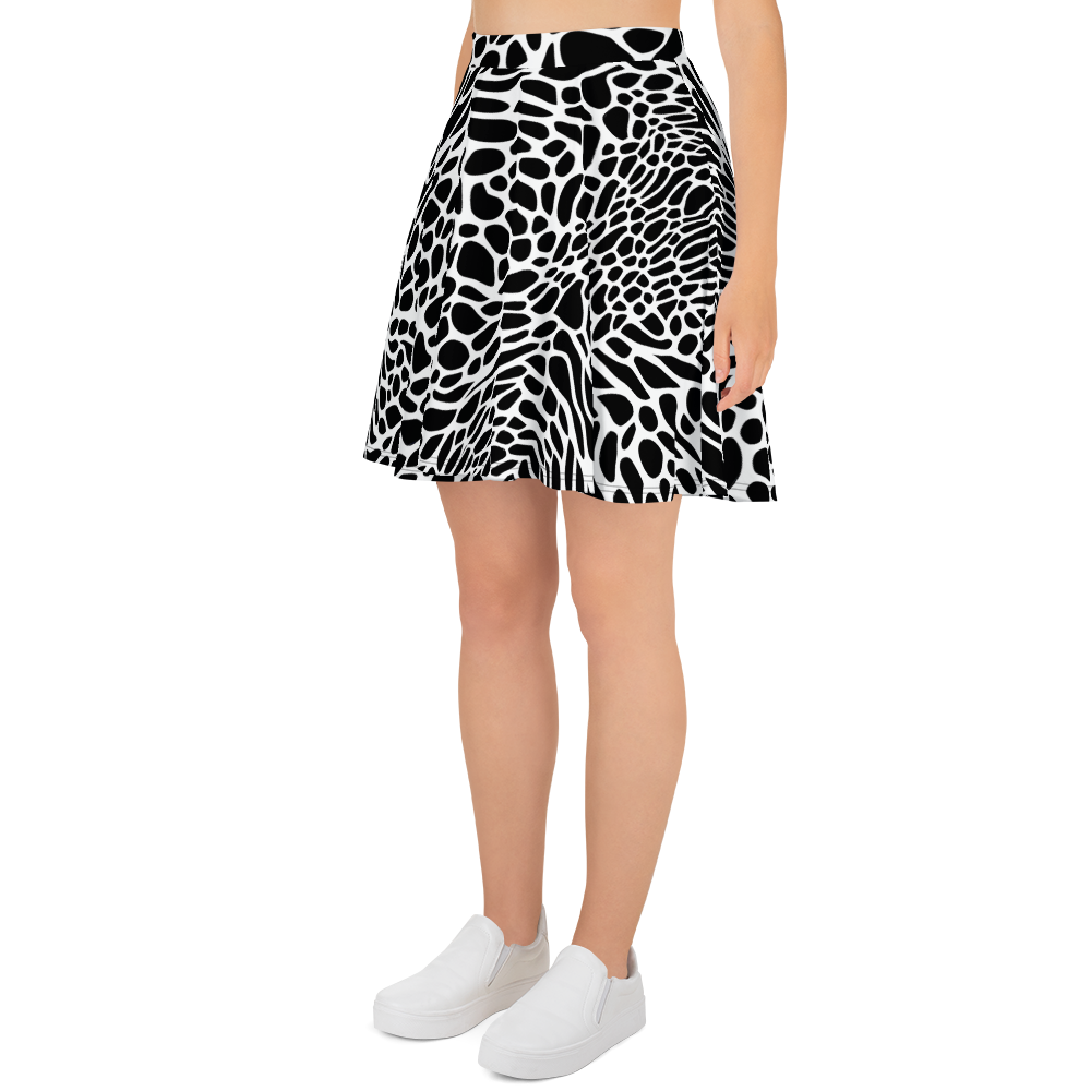 Skater Skirt - Monochrome Mystique
