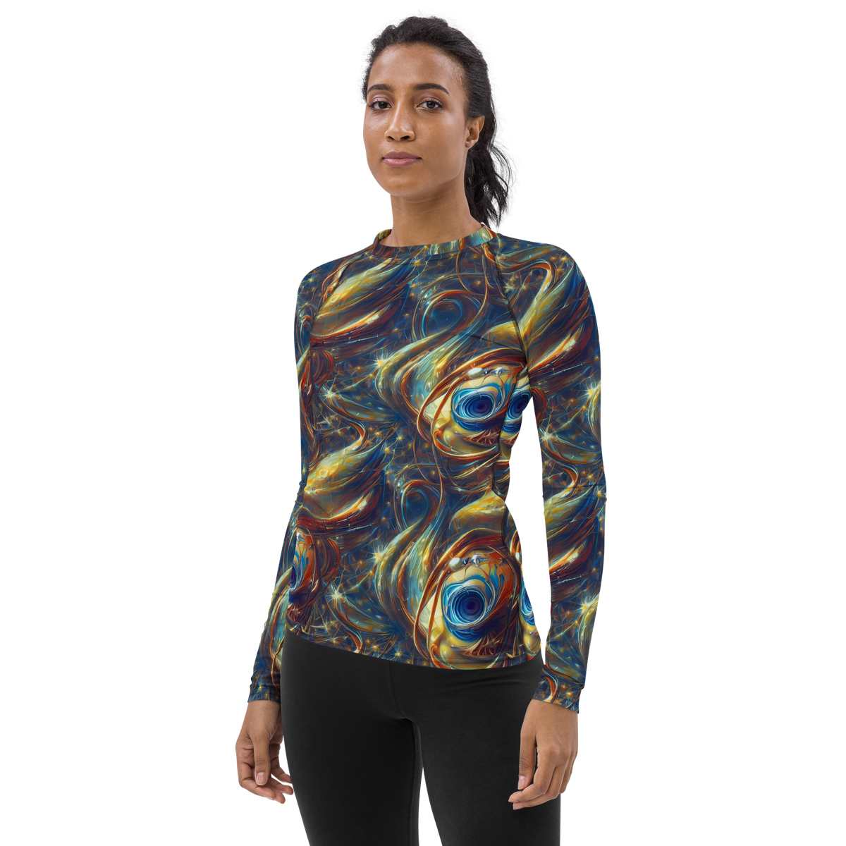 Women's Rash Guard - Celestial Vortex